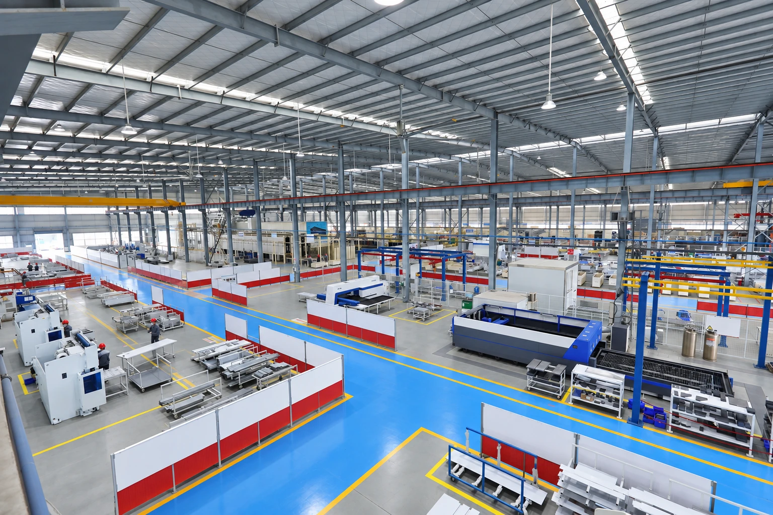 Elevator manufacturing workshop